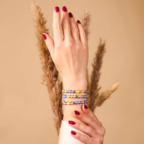 Sonne und Himmel | Ukrainische Hilfe | Meerjungfrau-Glasperlenarmband